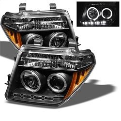 Picture of Spyder 5011527 Projector Headlights - Led Halo - Led - Black - High H1 - Low H1