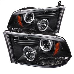Picture of Spyder 5010032 Projector Headlights - Halogen - Led Halo - Led - Black - Low H1