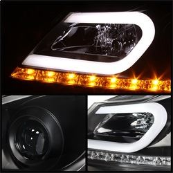Picture of Spyder 5074249 Projector Headlights - Halogen - Drl - Black - High H1 - Low H7