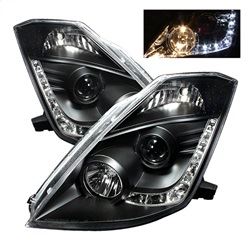 Picture of Spyder 5064738 Projector Headlights - Halogen - Drl - Black - High H1 - Low H7