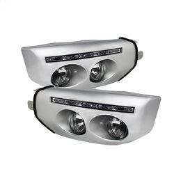 Picture of Spyder 5070555 Fog Lights With Led Daytime Running Lights With Switch- Clear