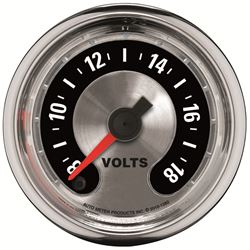 Picture of AutoMeter 1282 Gauge, Voltmeter, 2 1/16" , 18v, Digital Stepper Motor, American Muscle