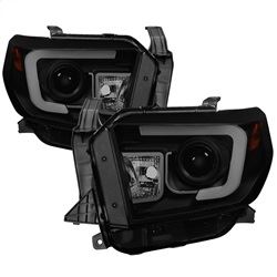 Picture of Spyder 5080165 Projector Headlights - Light Bar Drl - Black Smoke