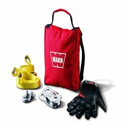 Picture of Warn 88915 Includes 9000 Lb Snatch Block Tree Protectors 1/2 Inch D-Shackle Gloves Gear Bag
