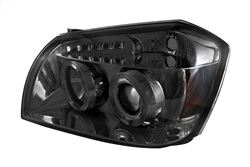 Picture of Spyder 5009890 Projector Headlights - Led Halo - Led - Smoke - High H1