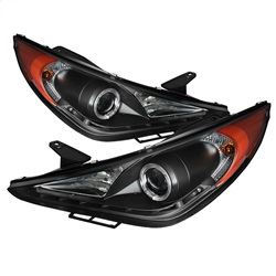 Picture of Spyder 5042477 Projector Headlights - Led Halo - Drl - Black - High H7