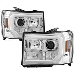 Picture of Spyder 5083647 Version 2 Projector Headlights - Light Bar Drl Led - Chrome