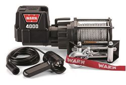 Picture of Warn 94000 12 Volt 4000 Lb Cap 43 Ft Wire Rope Roller Fairlead Planetary Gear Drive
