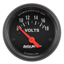 Picture of AutoMeter 2645 Gauge, Voltmeter, 2 1/16" , 18v, Elec, Z-Series