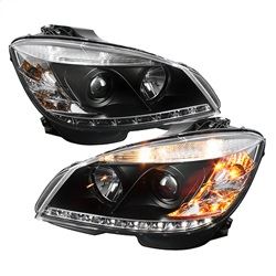 Picture of Spyder 5042262 Projector Headlights - Halogen - Drl - Black