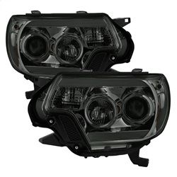 Picture of Spyder 5081728 Projector Headlights - Light Bar Drl - Smoke