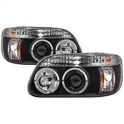 Picture of Spyder 5010131 1pc Projector Headlights - Led Halo - Black - High H1 - Low H1