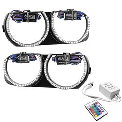 Picture of Oracle Lighting 7739-504 Pre-Installed Halo Headlight Bezels, Colorshift - Simple