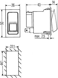 Picture of Hella 007832251 SWITCH ON/ON/OFF