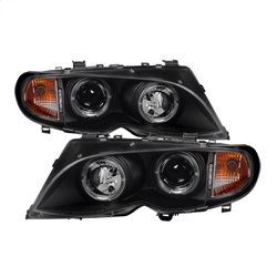 Picture of Spyder 5042415 4dr Projector Headlights 1pc - Led Halo - Black - High H1 - Low H7
