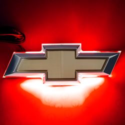 Picture of Oracle Lighting 3011-003 Red Illuminated Led Rear Bowtie Emblem