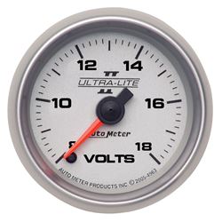 Picture of AutoMeter 4991 Gauge, Voltmeter, 2 1/16" , 18v, Digital Stepper Motor, Ultra-Lite Ii
