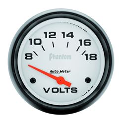 Picture of AutoMeter 5891 Gauge, Voltmeter, 2 5/8" , 18v, Electric, Phantom