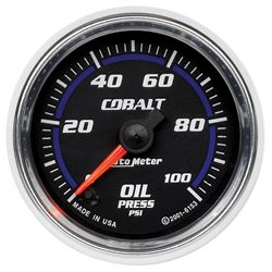 Picture of AutoMeter 6153 Gauge, Oil Pressure, 2 1/16" , 100psi, Digital Stepper Motor, Cobalt