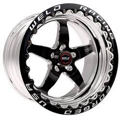 Picture of Weld Racing Wheels 71HB7100N72F 17x10'' Blk S71 High Pad 5x120mm Bolt Pattern 7.2'' Backspace;
black Single Beadlock Mt; Valve Stem And Center Cap Included; Made
in Kansas City, Mo Usa