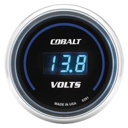 Picture of AutoMeter 6391 Gauge, Stereo Voltage, 2 1/16" , 19v, Digital, Cobalt