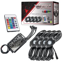 Picture of Oracle Lighting 5818-333 Colorshift Underbody Rock Light Kit, Bluetooth + Rf, 4 Pcs