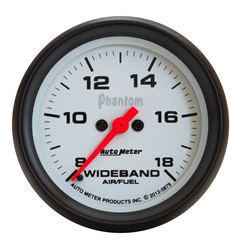 Picture of AutoMeter 5879 Gauge, Air/fuel Ratio-Wideband, Analog, 2 5/8" , 8:1-18:1, Stepper Mtr, Phantom