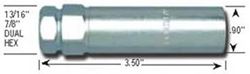Picture of Gorilla Automotive 1378SD-KEY Spline Drive Duplex 6 Spline Key 13/16 & 7/8" Hex  Zinc Finish 1 qty 1378SD-KEY