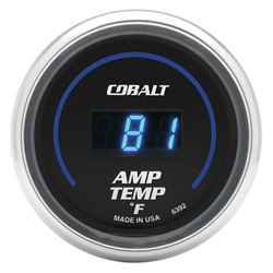 Picture of AutoMeter 6392 Gauge, Stereo Amp Temperature, 2 1/16" , 250 Degrees F, Digital, Cobalt