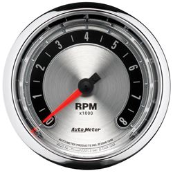 Picture of AutoMeter 1298 Gauge, Tachometer, 3 3/8" , 8k Rpm, In-Dash, American Muscle