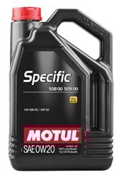 Picture of Motul 107384 Type Of Use: High Performance Fuel Economy Engine Oil Specially Designed For Vag Group Latest Generation Engines Requiring An Approved Vw 508 00 509 00 Lubricant. Particularly Dedicated To Some High Performance Gasoline And Diesel Engines From Vw And Audi