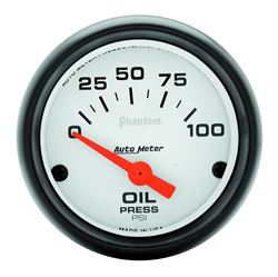 Picture of AutoMeter 5727 Gauge, Oil Pressure, 2 1/16" , 100psi, Electric, Phantom