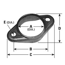 Picture of AP Exhaust 8786 2 Bolt Universal Exhaust Flange; 2-7/16" Id