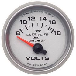 Picture of AutoMeter 4992 Gauge, Voltmeter, 2 1/16" , 18v, Electric, Ultra-Lite Ii