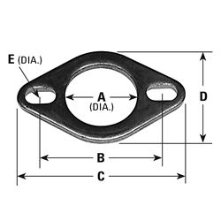 Picture of AP Exhaust 9181 2 Bolt Universal Exhaust Flange; 2" Id