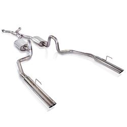 Picture of Stainless Works CRVIC03CB Stainless Works Dual Turbo Chambered Mufflers Factory & Performance Connect