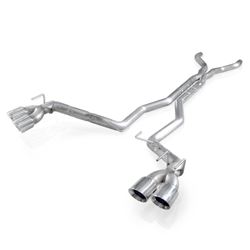 Picture of Stainless Works CA12CB Stainless Works Catback Dual Chambered Round Mufflers Factory Connect