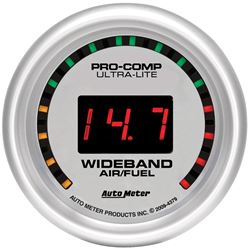 Picture of AutoMeter 4379 Gauge, Air/fuel Ratio-Wideband, Street, 2 1/16" , 10:1-17:1, Digital, Ultra-Lite