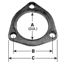 Picture of AP EXHAUST 9177 3 Bolt Universal Exhaust Flange; 2-1/8" Id