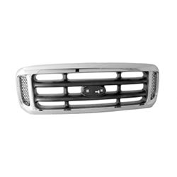 Picture of KEYSTONE FO1200359 Front Grille; Chrome With Black; Made Of Plastic