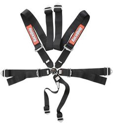 Picture of RaceQuip 743003 Sfi Camlock 6pt Pd Lap Belts Blk