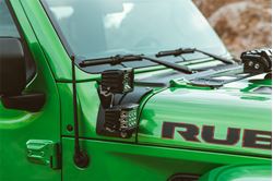 Picture of RIGID Industries 41657 Rigid 18-21 Jeep Wrangler Jl Cowl Mount Short Extension Arm Standoff Kit, Pair