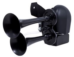 Picture of Kleinn Horns HOGKIT-1BK Black Direct Drive Bolt-On Air Horn System For 1978-Up H-D