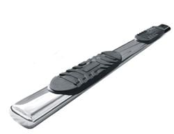 Picture of TrailFX A7012S 5 Inch Oval Straight Pol Stainless Steel Rocker Panel Mount