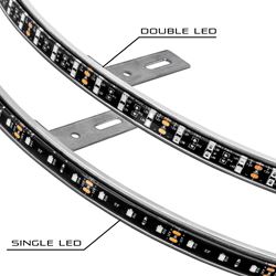 Picture of Oracle Lighting 4228-001 White Led Illuminated Wheel Rings, Double Led