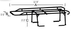 Picture of TrailFX FCLR001B 1500 Pound Capacity Multi-Fit Powder Coated Black Steel
