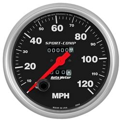 Picture of AutoMeter 3994 Gauge, Speedometer, 5" , 120mph, Mechanical, Sport-Comp