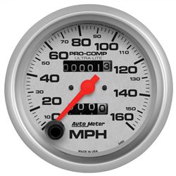 Picture of AutoMeter 4493 Gauge, Speedometer, 3 3/8" , 160mph, Mechanical, Ultra-Lite