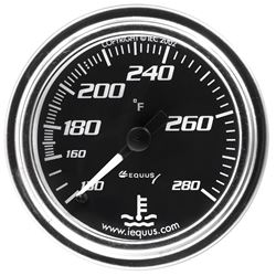 Picture of Equus Gauges 7242 Equus 7242 Water Temperature Gauge - Black