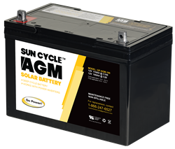 Picture of Go Power 76285 GP-AGM-100 100 AMP HOUR AGM - SOLAR BATTERY 12V w/T14